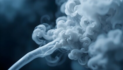 Defocused Smoke on Dark Background Creating Soft Hazy Atmosphere for Mysterious Abstract and Moody Design