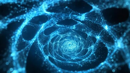 Digital data network connecting vortex tunnel structure - Powered by Adobe