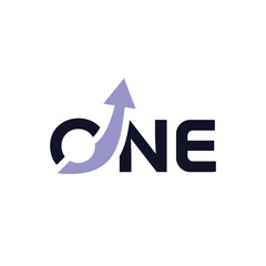 Text Logo Typography One, Symbol Logo Design Inspiration
