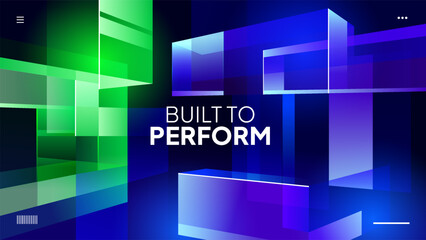 Futuristic Tech Innovation Background - 3D Digital Lines and Glowing Gradient Design