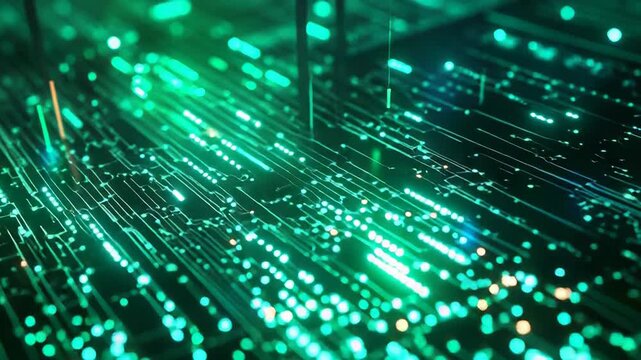 Digital circuit board transferring big data information processing - Powered by Adobe