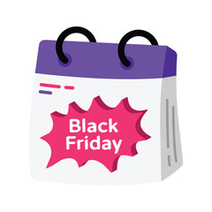 Massive Black Friday sale celebration Vector Icons
