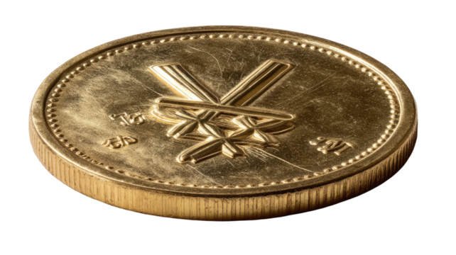 Gold and silver ancient metal objects include a dollar coin, a euro coin, and one old Russian currency penny