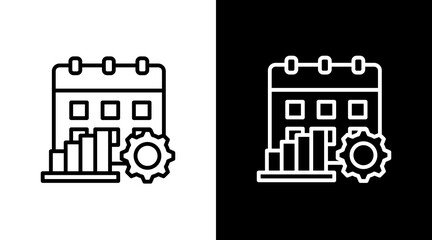 Business Strategy  White Icon Set Design