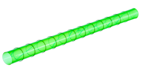 green pepper isolated on white background