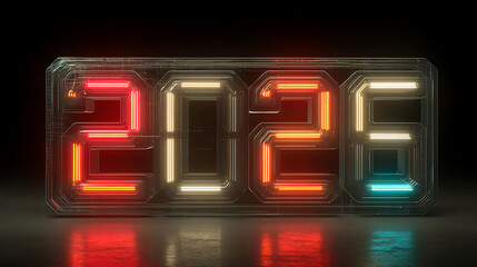 digital led display with clock 