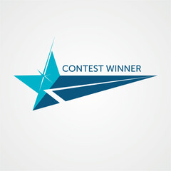 Obraz premium Vector Logo for the Contest Winner