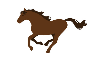 走る馬のイラスト素材