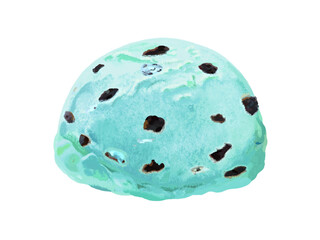 Fototapeta premium チョコチップアイス（チョコミント）