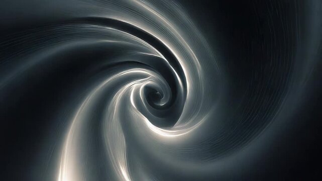 Abstract light vortex swirling and creating illusionary tunnel