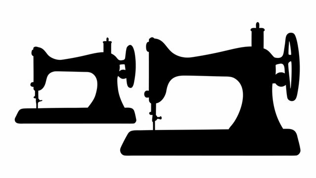 Classic sewing machines for crafting projects, adding a vintage touch to your designs, perfect for fashion blogs, tailor shops, and creative ventures