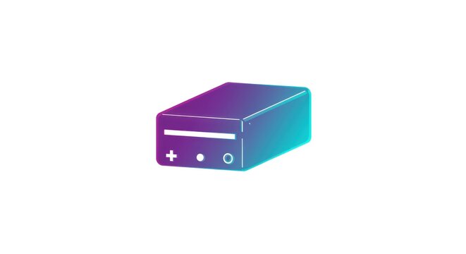 Isometric illustration of a retro gaming console with vibrant colors. - Powered by Adobe