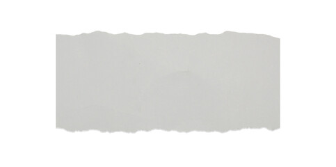 Torn Paper Edge Texture Isolated on White Background