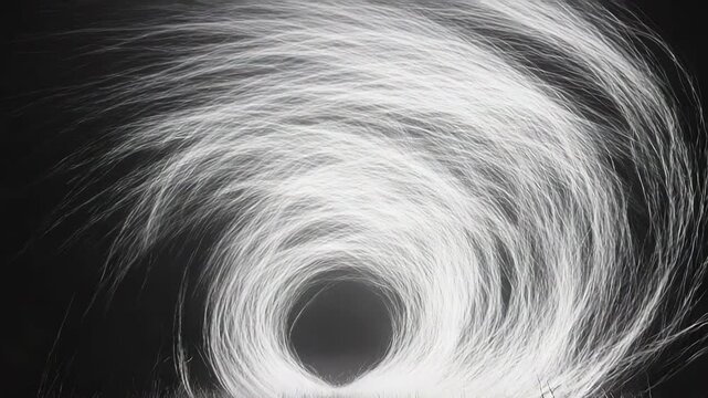 Light portal opening in dark surreal grass field