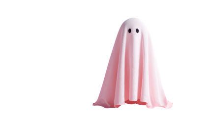 Pink Ghost Sheet, isolated on transparent background