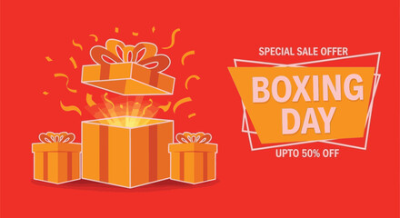 Boxing day sale offers gifts and discounts up to fifty percent