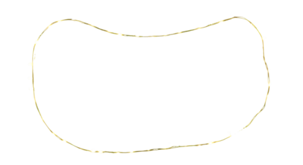 String of Warm White Fairy Lights on Transparent Background Decorative Lighting for Celebrations