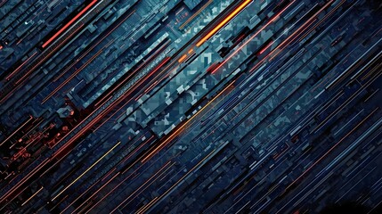 デジタルカモフラージュのスピードライン・ハイテク迷彩柄の斜線