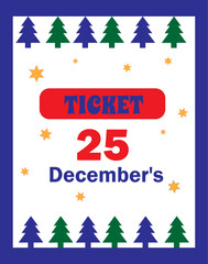 ticket winter background, winter ticket, text, base,