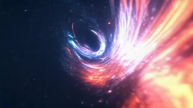 Abstract vortex opening into cosmic galactic energy space