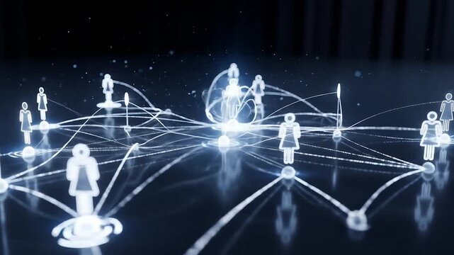 Digital Network Connection A Visual Representation of Global Connectivity and Interaction