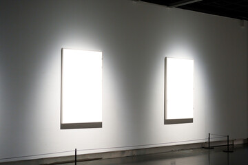 blank frame in gallery