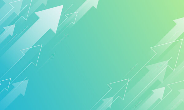 上昇する矢印の背景