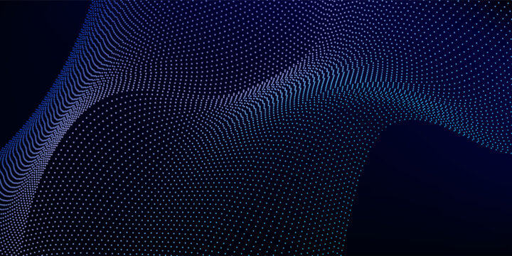 Modern background with a dynamic wave.Connecting background. Abstract wave. Artificial intelligence abstract simple modern