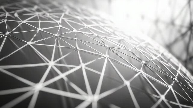 Global digital network grid connecting data points