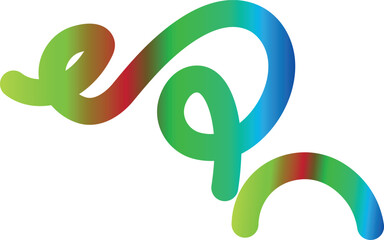 Abstract colorful gradient swirl