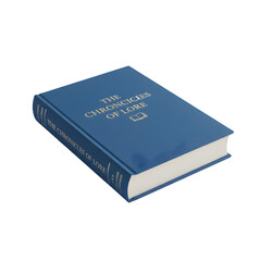 A Closed Blue Hardcover Book With Gold Gilded Text On The Cover And Spine Lying On A Black Background With Soft Studio Lighting