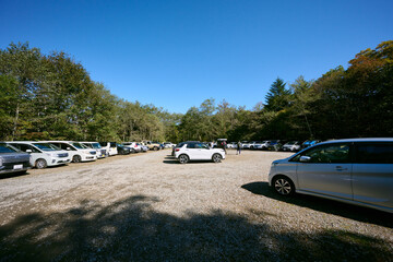 Fototapeta premium 大菩薩嶺の登山口駐車場