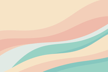 Fluid Motion: Soft Pastel Pink Blue Abstract Wave Texture