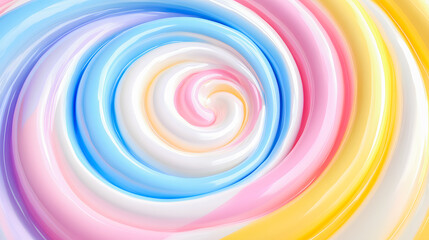 Soft pastel swirl abstract background with creamy motion flow