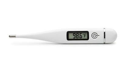 Digital Clinical Thermometer Showing Normal Body Temperature