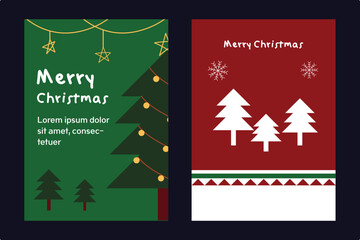 Christmas template for poster, social media, event, invitation and illustration