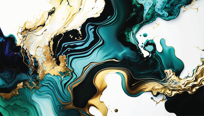 Multicolor brushed marbled surface. Abstract colorful illustration. Texture of marble. Vector illustration.	
