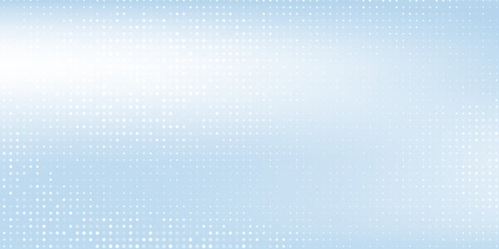 Abstract dotted light blue background with sheer waves. Halftone pattern design soft
