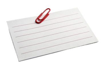 note paper with clip