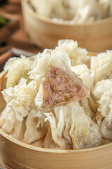 Handmade Beef Siu Mai Dumplings Inner Mongolia Traditional Chinese Cuisine Hohhot Steamed Pure Ingredients