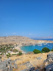 Beautiful Mediterranean travel scenes featuring sunny beaches, coastal towns, local architecture, and scenic landscapes. Perfect for themes of travel, summer vacation, relaxation, and tourism. © Natalia