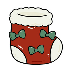Christmas Stocking with Bow