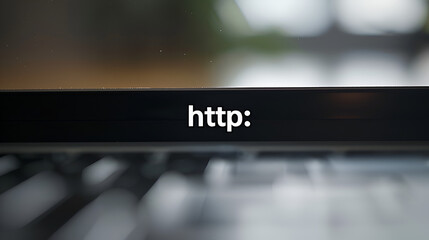Viewing HTTP on Computer Screen Concept