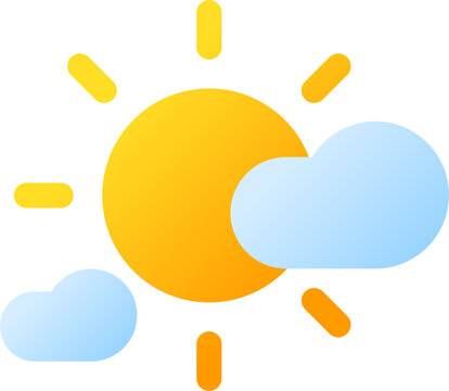 simple and minimalist cloudy weather icon vector