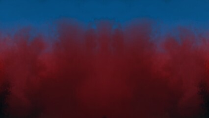 Fototapeta premium Dramatic Red Blue Smoke Abstract Background