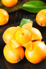 Fresh Loquat Fruits from Yunnan China - Golden Orange Alpine Fruit with Sweet Juicy Flesh