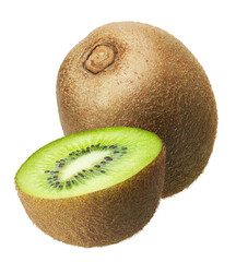 Kiwi fruit isolated on white background