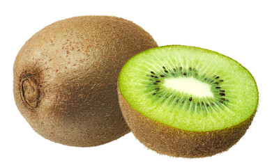 Kiwi fruit isolated on white background