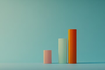 A minimalist bar chart trending upwards, signaling financial prosperity.