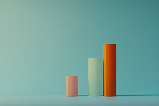 A minimalist bar chart trending upwards, signaling financial prosperity.